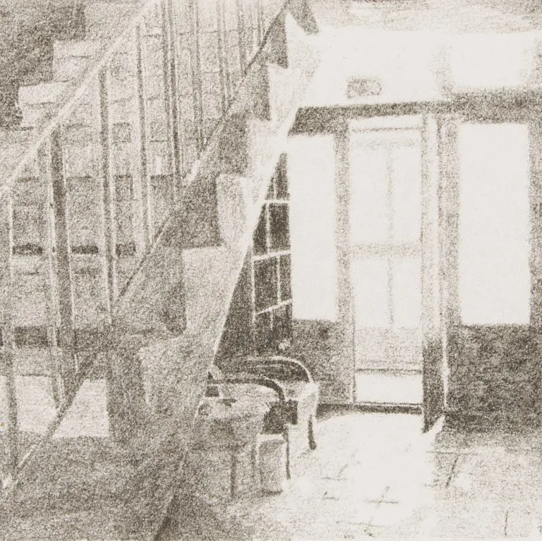 Saloume Souzanchi, from Absence series, 2018 ,monotype, 18.5x13.5cm